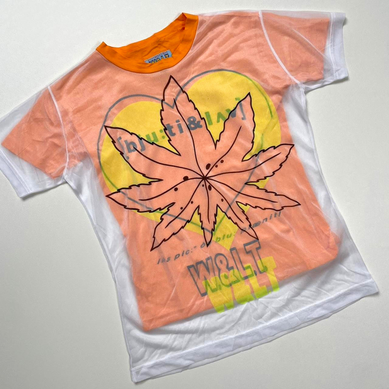 2000s W&LT double layer sheer t-shirt