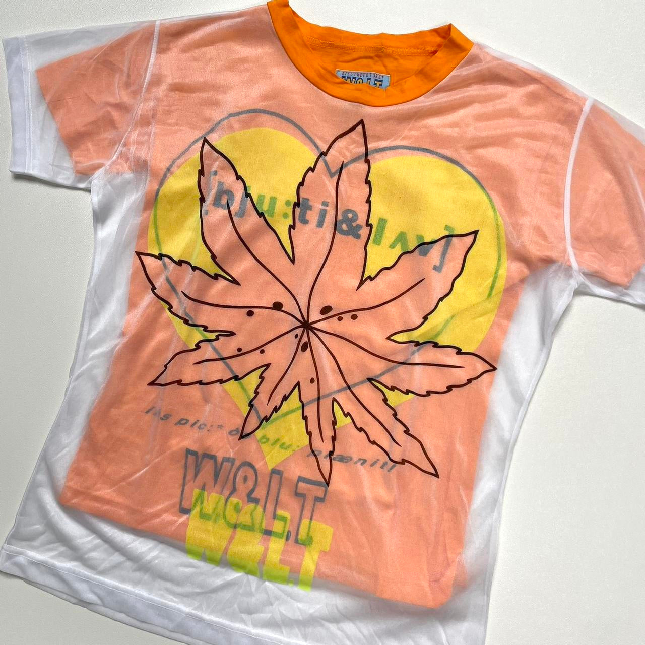 2000s W&LT double layer sheer t-shirt