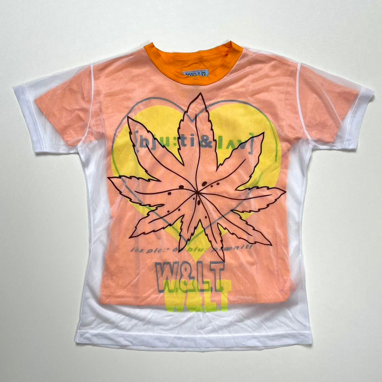 2000s W&LT double layer sheer t-shirt