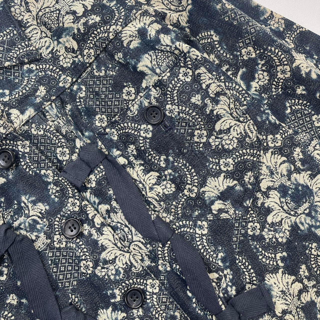 f/w2003 Issey Miyake floral tapestry denim jacket