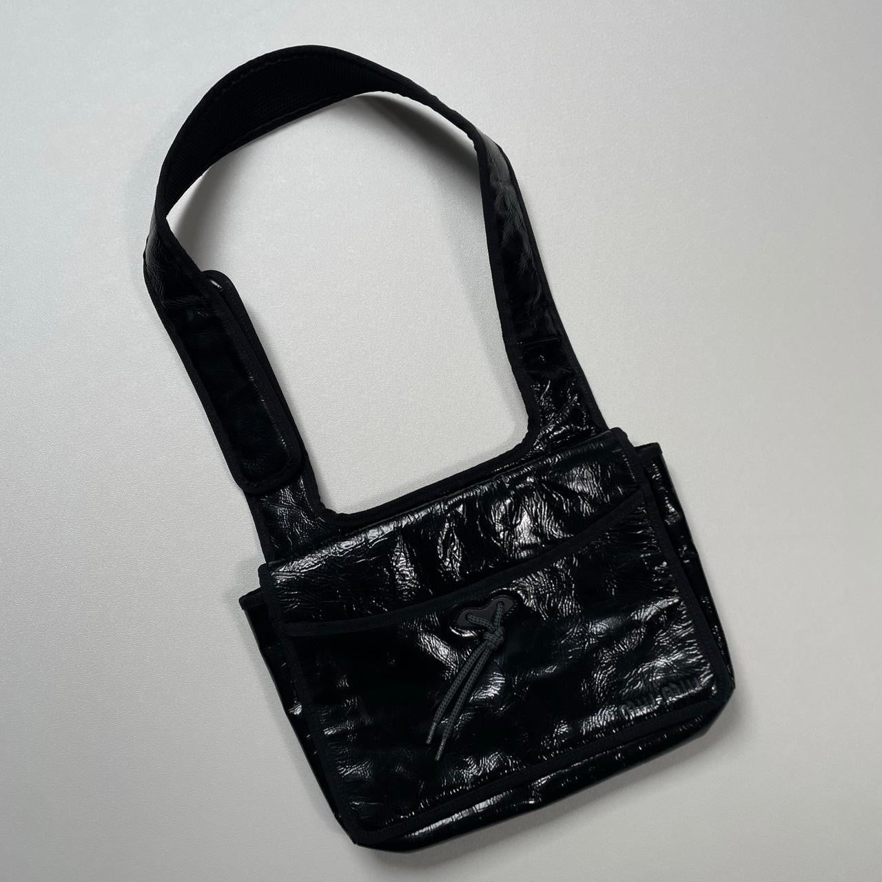 f/w1999 Miu Miu patent leather waist bag