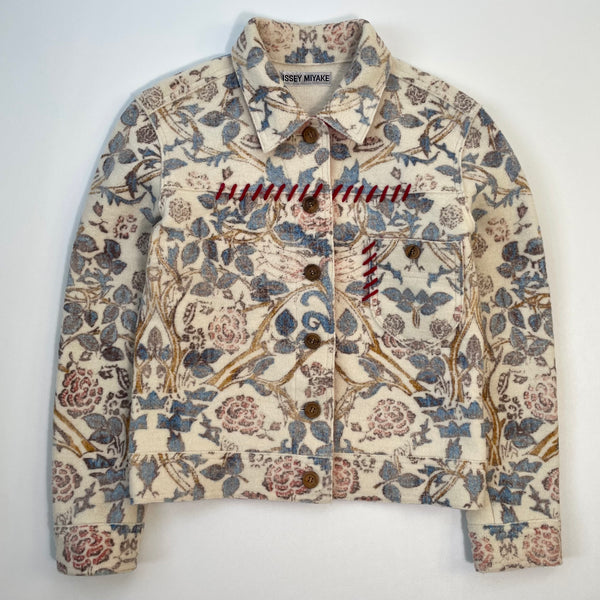 f/w2003 Issey Miyake floral trucker jacket