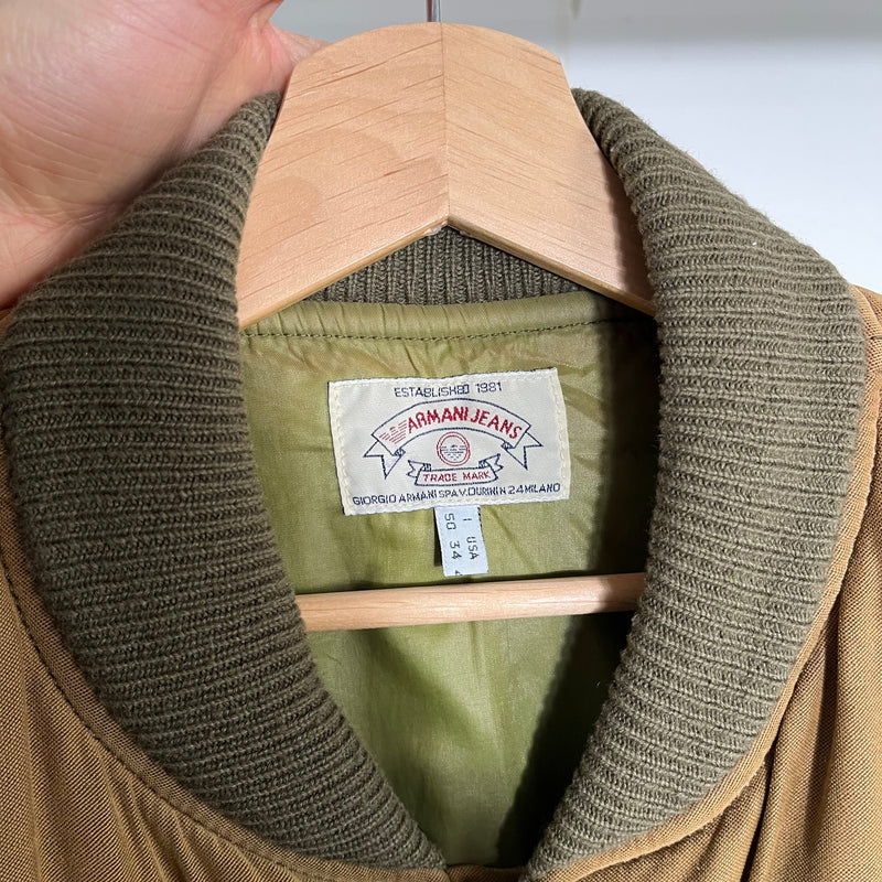 Armani rope closure bomber jacket