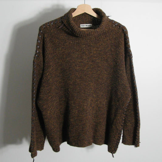 f/w1993 Issey Miyake leather bound sweater