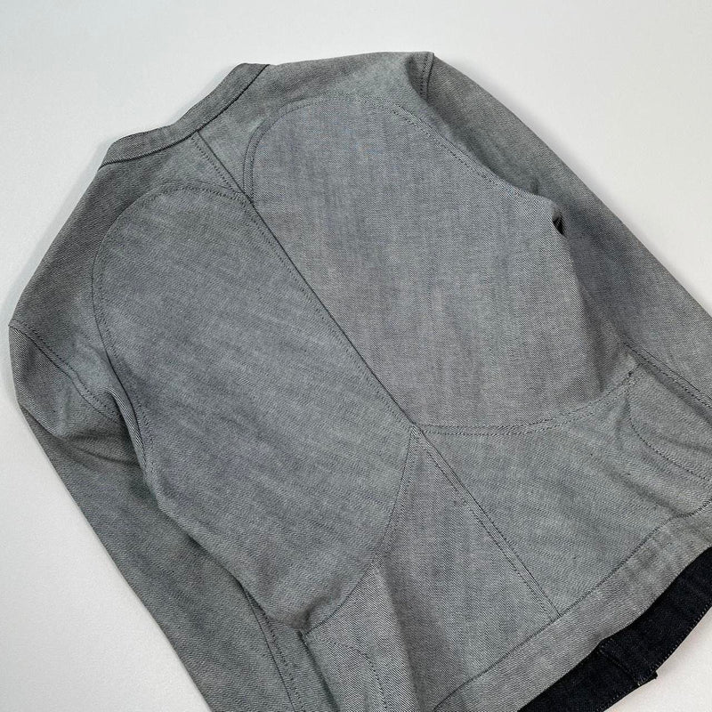 THREEasFOUR reversible denim articulated jacket