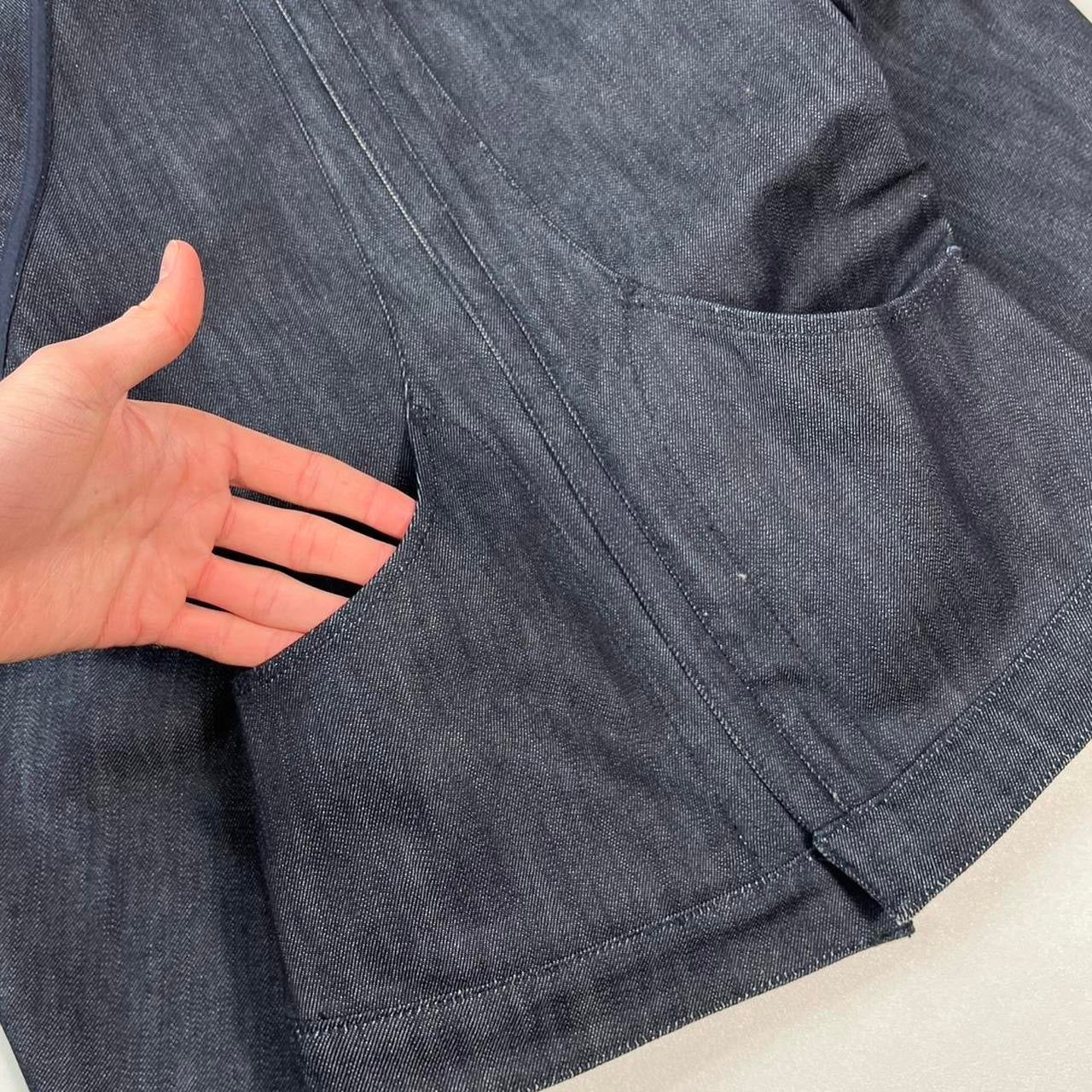 THREEasFOUR reversible denim articulated jacket