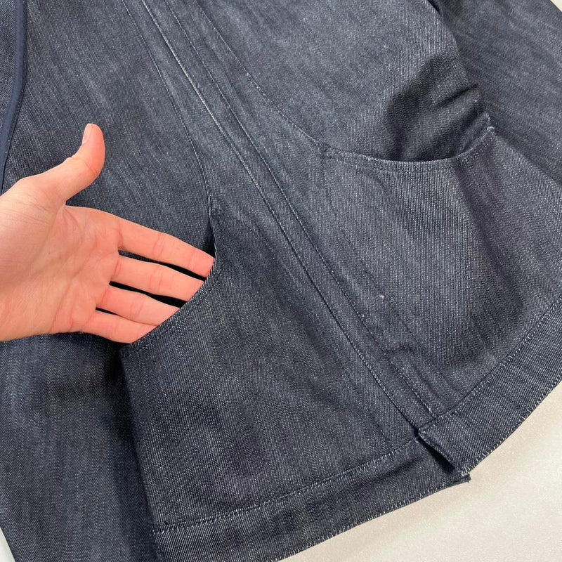 THREEasFOUR reversible denim articulated jacket