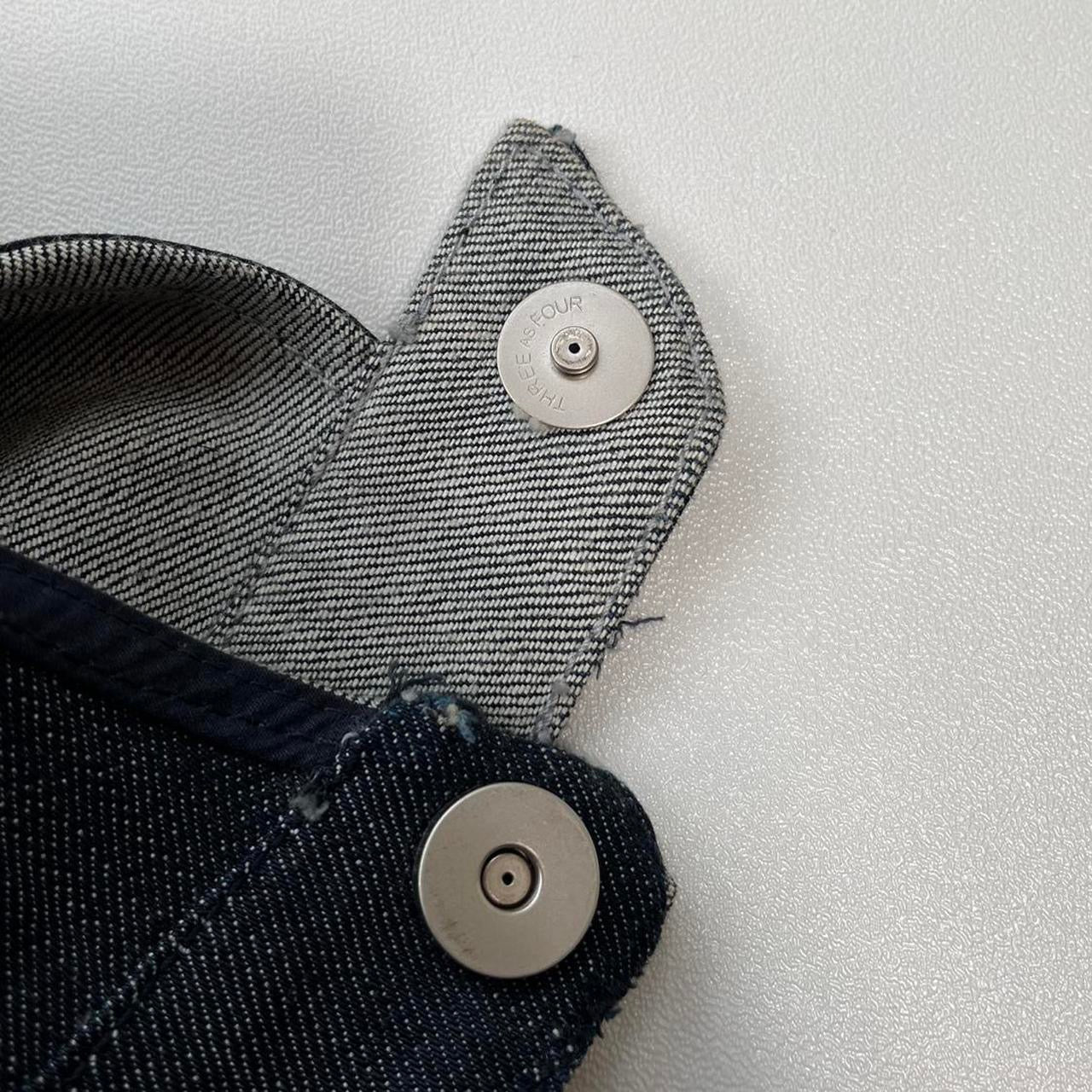 THREEasFOUR reversible denim articulated jacket