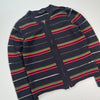 2004 Comme Des Garçons Homme Plus multicolour see-through stripe zipup