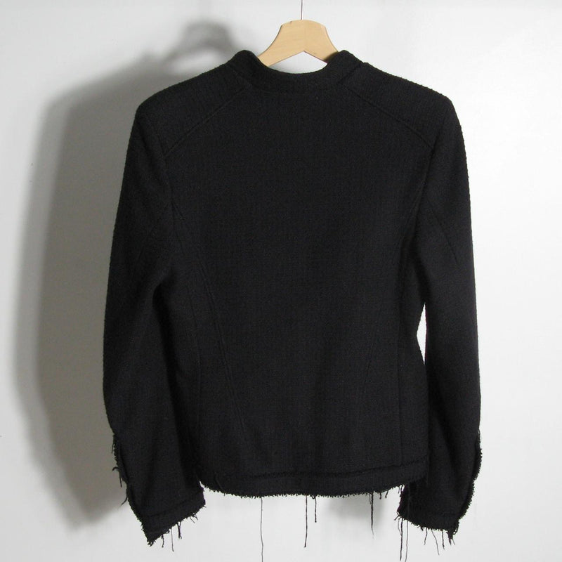 f/w2002 Veronique Branquinho fraying asymmetric jacket