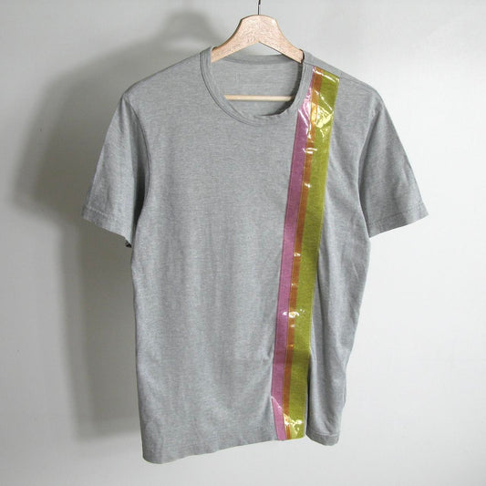 ad2000 Comme des garçons Homme Homme vinyl stripe t-shirt