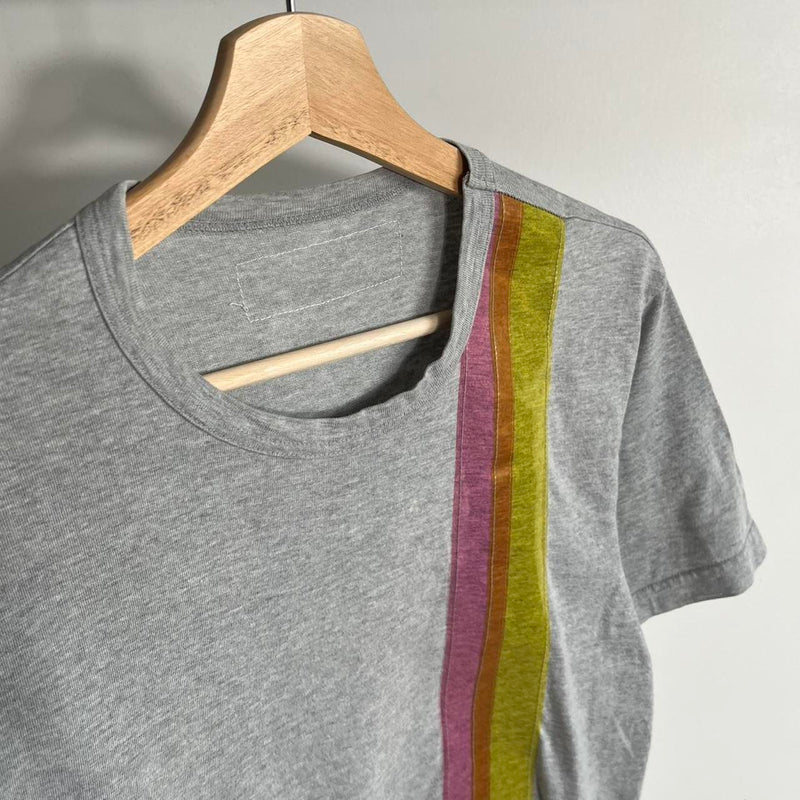 ad2000 Comme des garçons Homme Homme vinyl stripe t-shirt