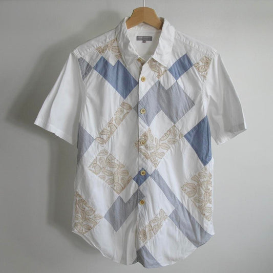 2003 Comme Des Garçons Homme patchwork pattern shirt