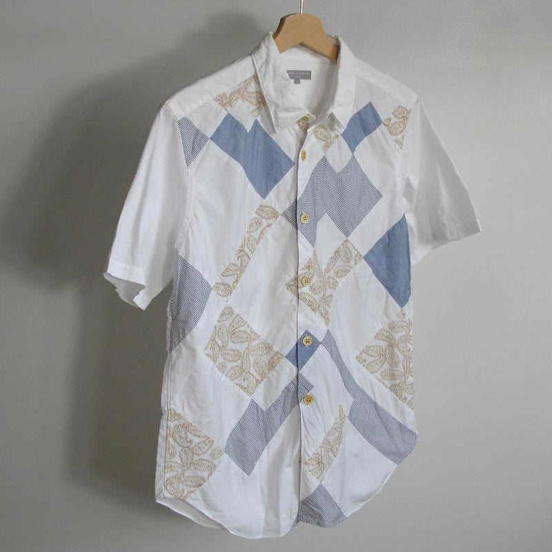 2003 Comme Des Garçons Homme patchwork pattern shirt