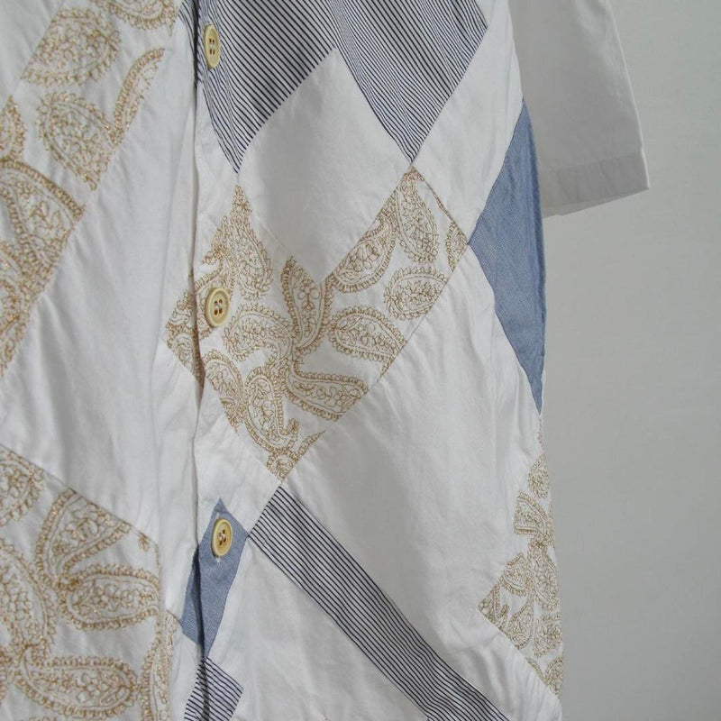 2003 Comme Des Garçons Homme patchwork pattern shirt