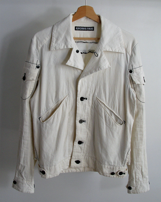 2000s Denis Simachev back-zip cotton jacket