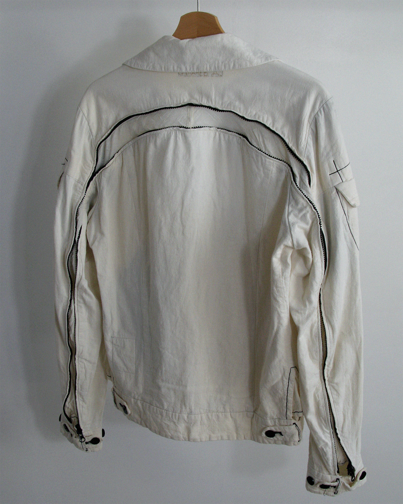 2000s Denis Simachev back-zip cotton jacket