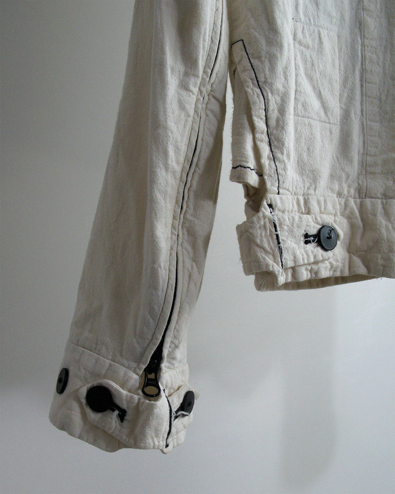 2000s Denis Simachev back-zip cotton jacket