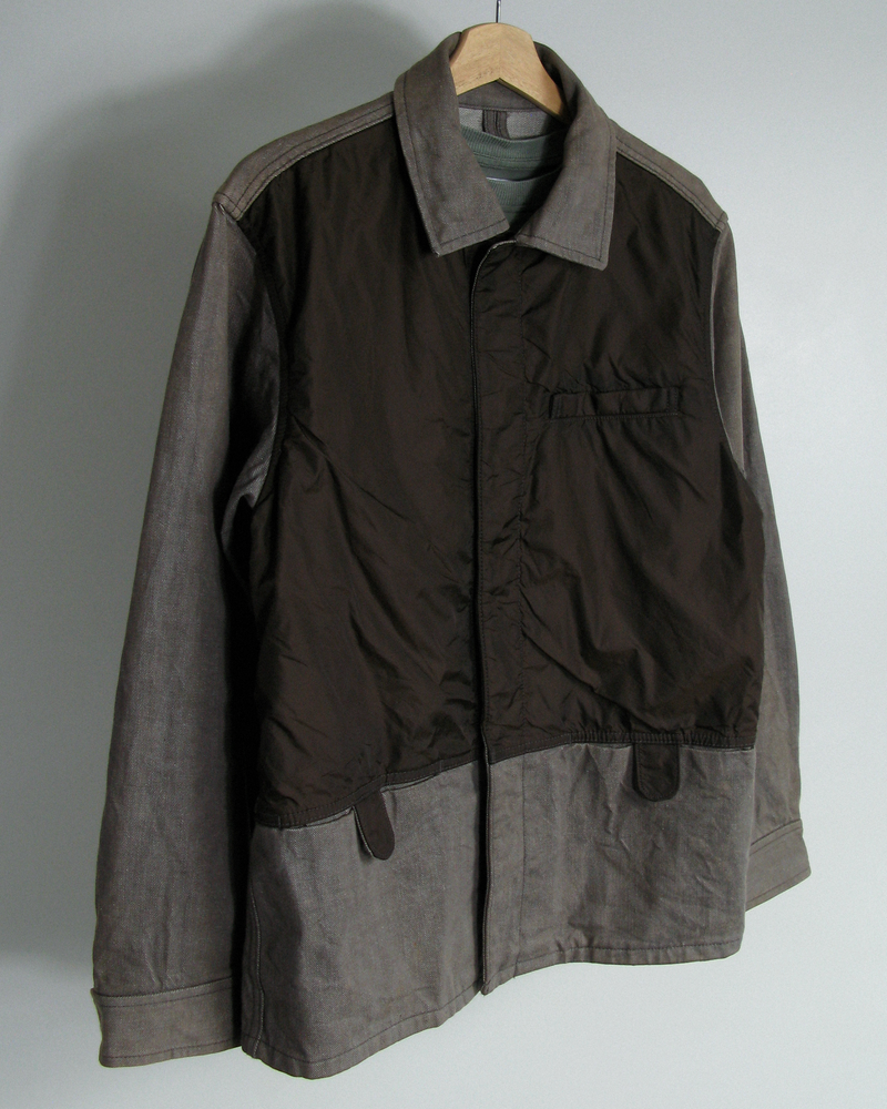 2000s Alain Mikli panelled denim jacket