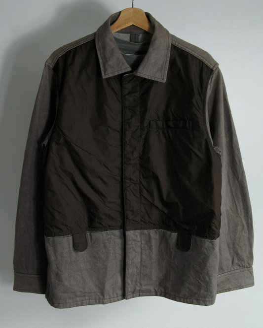 2000s Alain Mikli panelled denim jacket