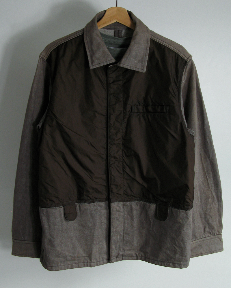 2000s Alain Mikli panelled denim jacket