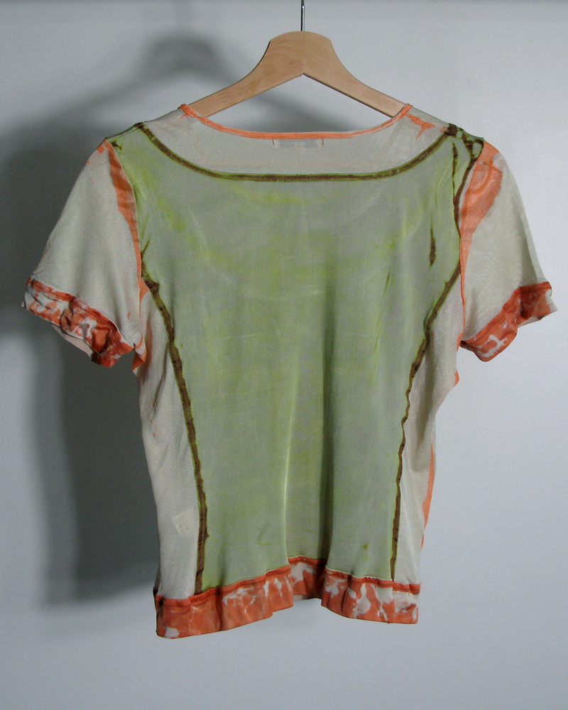s/s2004 Yoshiki Hishinuma mixed fabric top