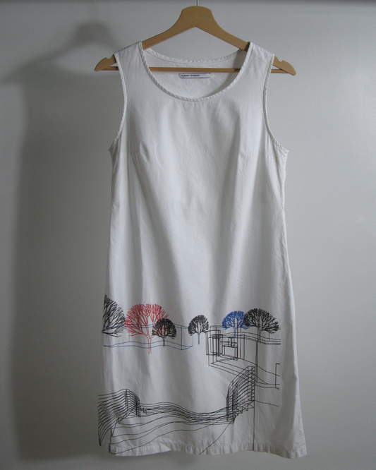 s/s2000 Hussein Chalayan architectural graphic dress