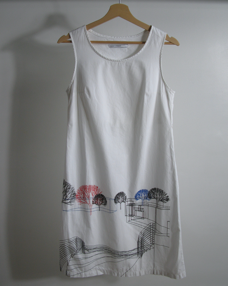 s/s2000 Hussein Chalayan architectural graphic dress