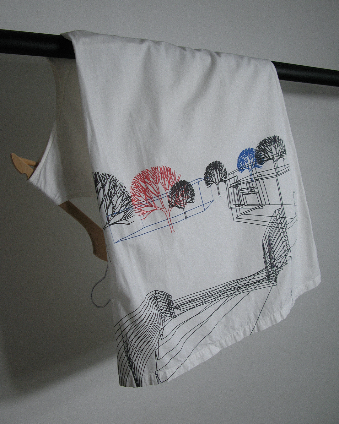 s/s2000 Hussein Chalayan architectural graphic dress